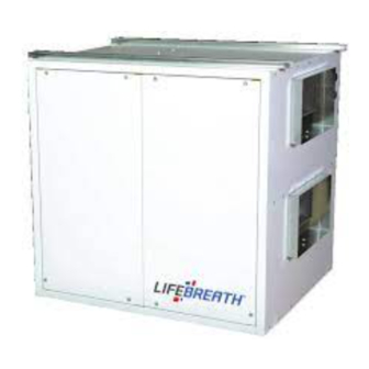 Lifebreath 1200ERV Operation And Installation Manual