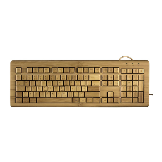 Hama BAMBOO Wireless Multimedia Keyboard Operating Instructions Manual