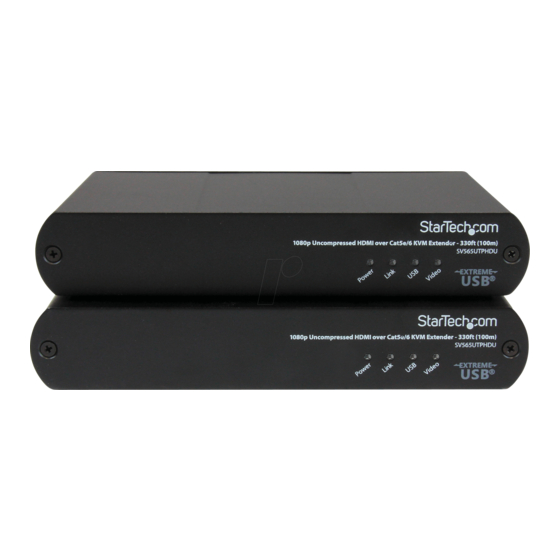 StarTech.com SV565UTPHDU User Manual
