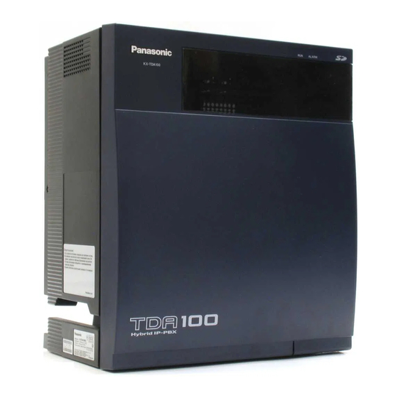 Panasonic TDA 100 Manuals
