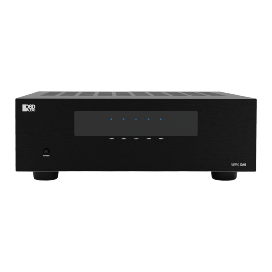 OSD Audio Nero XA5 Owner's Manual