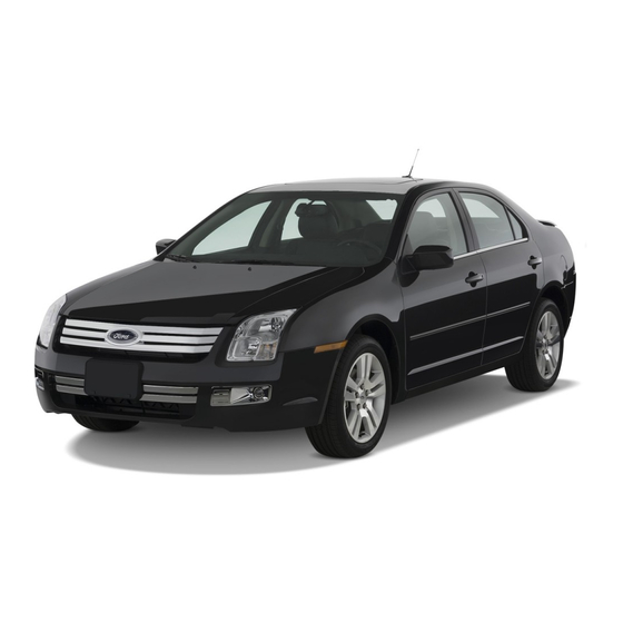 Ford Fusion 2009 Quick Reference Manual