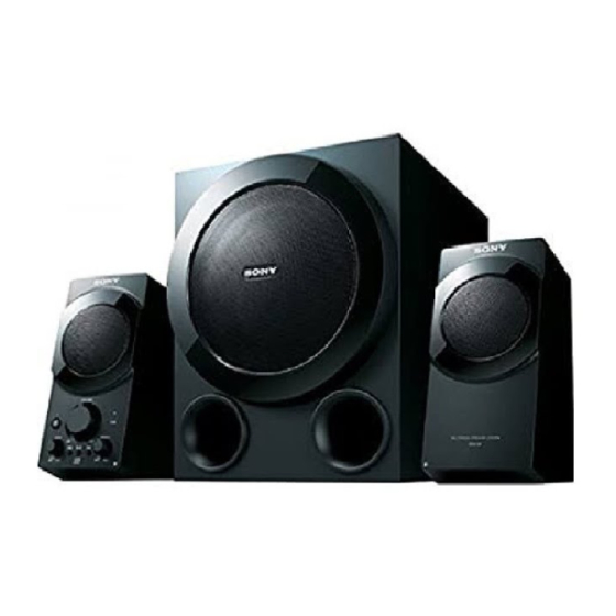 Sony SRS-D9 Operating Instructions