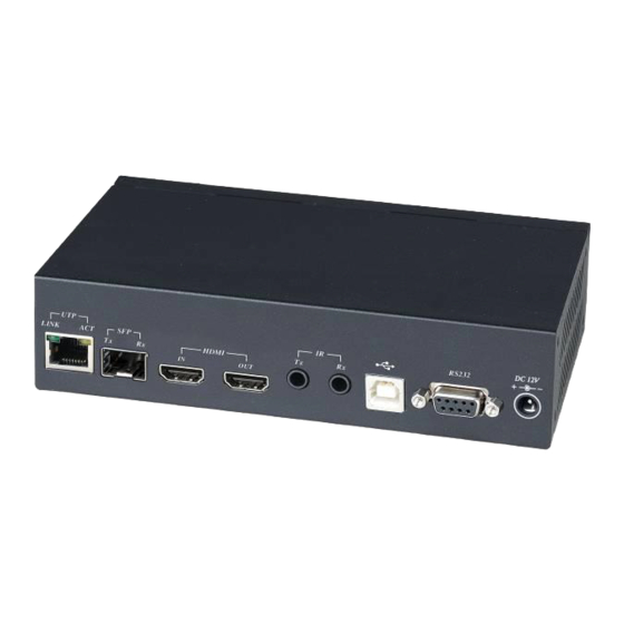 SC&T 4K HDMI KVM USB/RS232/IR/Analog Audio CAT5e Extender over IP Series User Manual