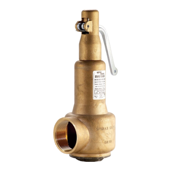 Spirax Sarco SV615 Installation And Maintenance Instructions Manual