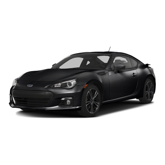 Subaru BRZ 2015 Owner's Manual