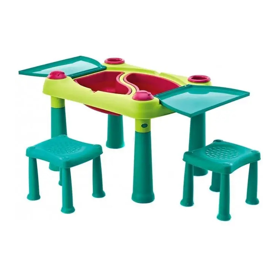 Keter Creative Table + 2 Stools 17184184 Assembly Instructions