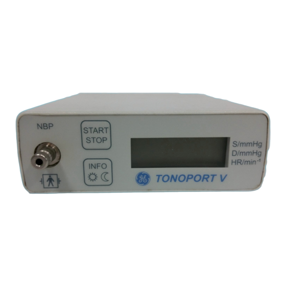 GE TONOPORT V Operator's Manual