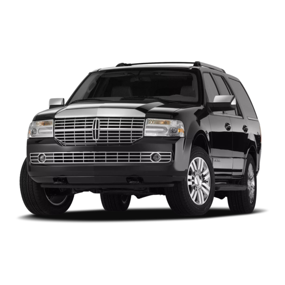Lincoln 2007 Navigator Quick Reference Manual