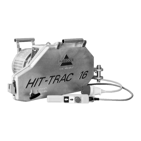 Habegger HIT-TRAC 16 E Original Operating Instructions