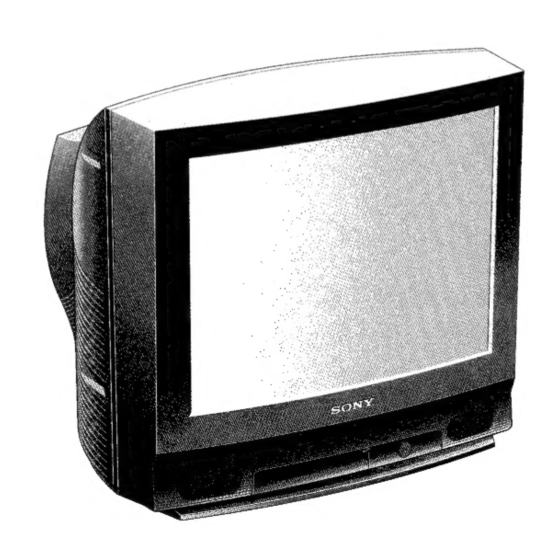 Sony TRINITRON KV-21M3A Manual