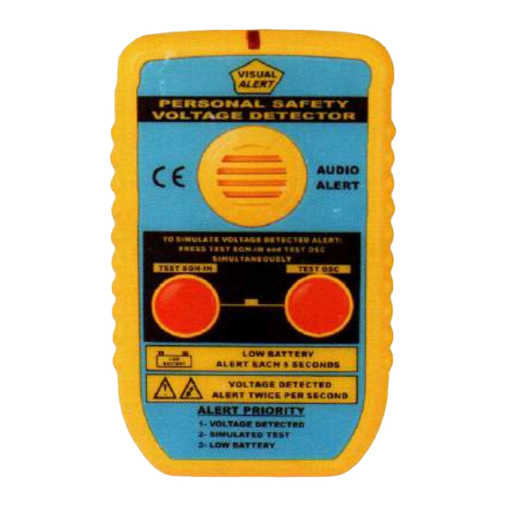 Kusam-meco 288SVD High Voltage Detector Manuals