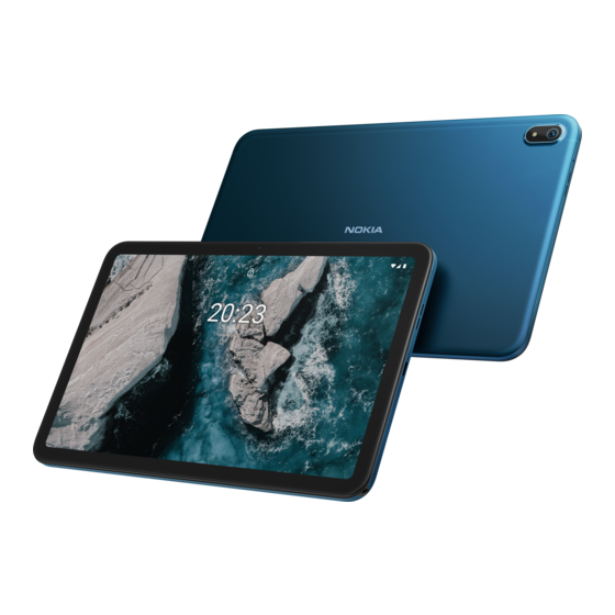Nokia T20 Wi-Fi Android Tablet Manuals