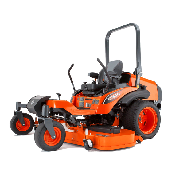 Kubota Z726XKW Operator's Manual