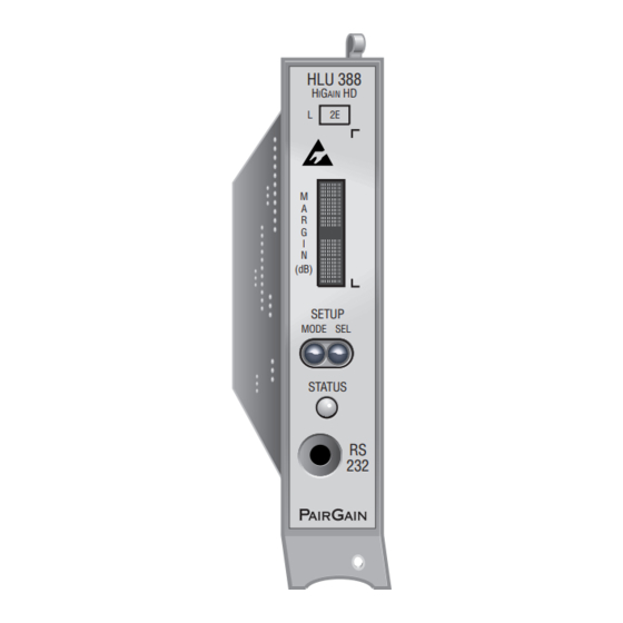 PairGain HiGain Line Unit HLU-388 Manuals