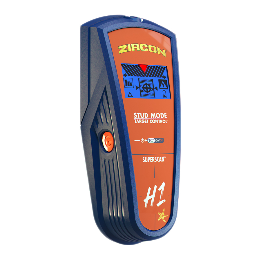 Zircon SuperScan H1 - Advanced Stud Finder Manual