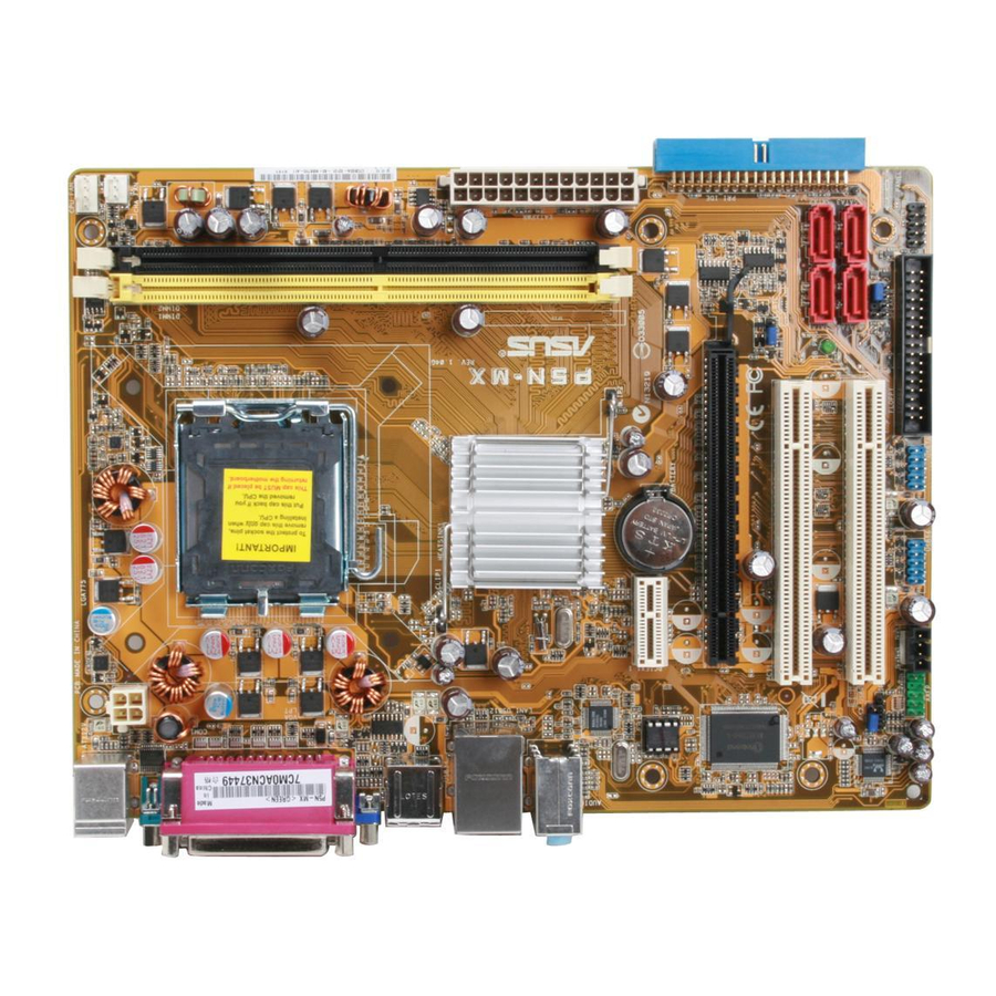 Asus P5N-MX - Motherboard - Micro ATX User Manual