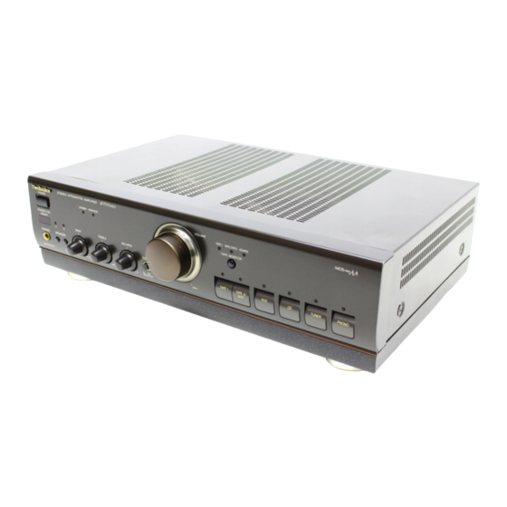 Technics SU-A600 Service Manual