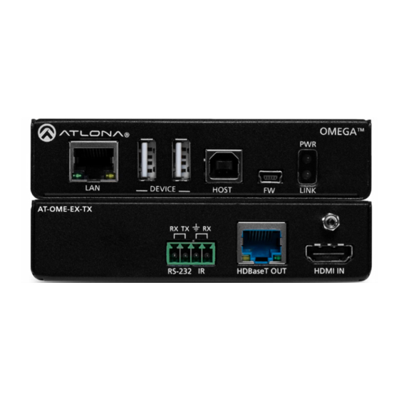 Atlona Omega AT-OME-EX-KIT Installation Manual