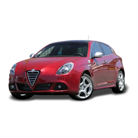 Alfa Romeo Giulietta 2014 Owner's Manual