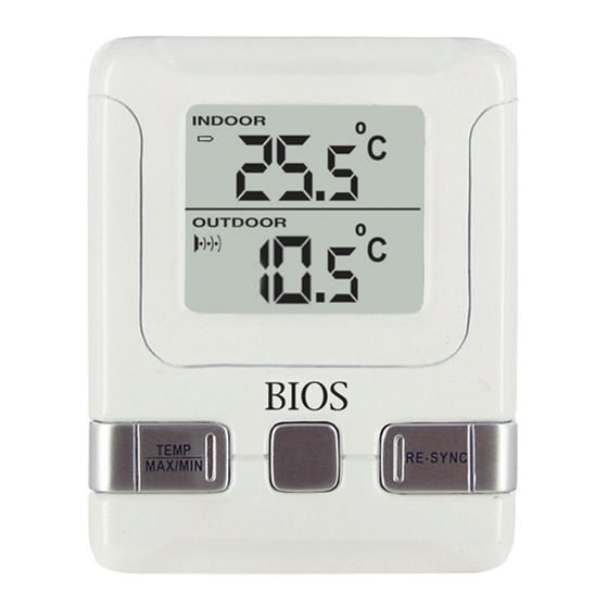 BIOS WEATHER 261BC Instructions Manual