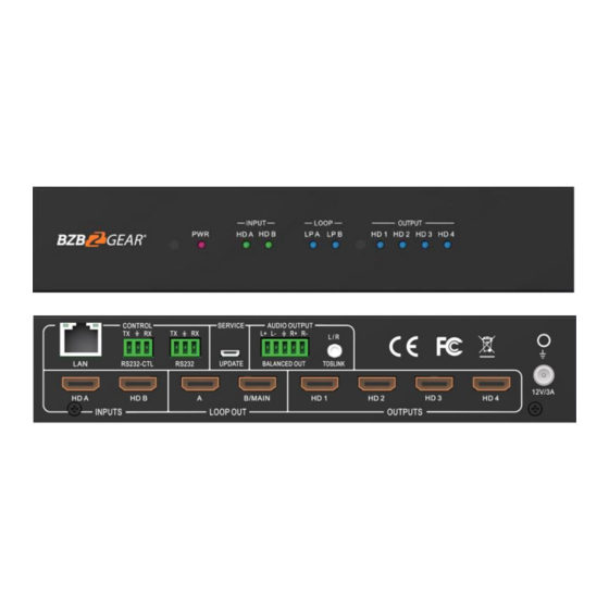 BZB Gear BG-UHD-VW24 Manuals