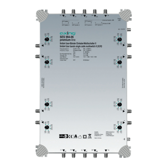 axing SES 984-06 Operation Instructions