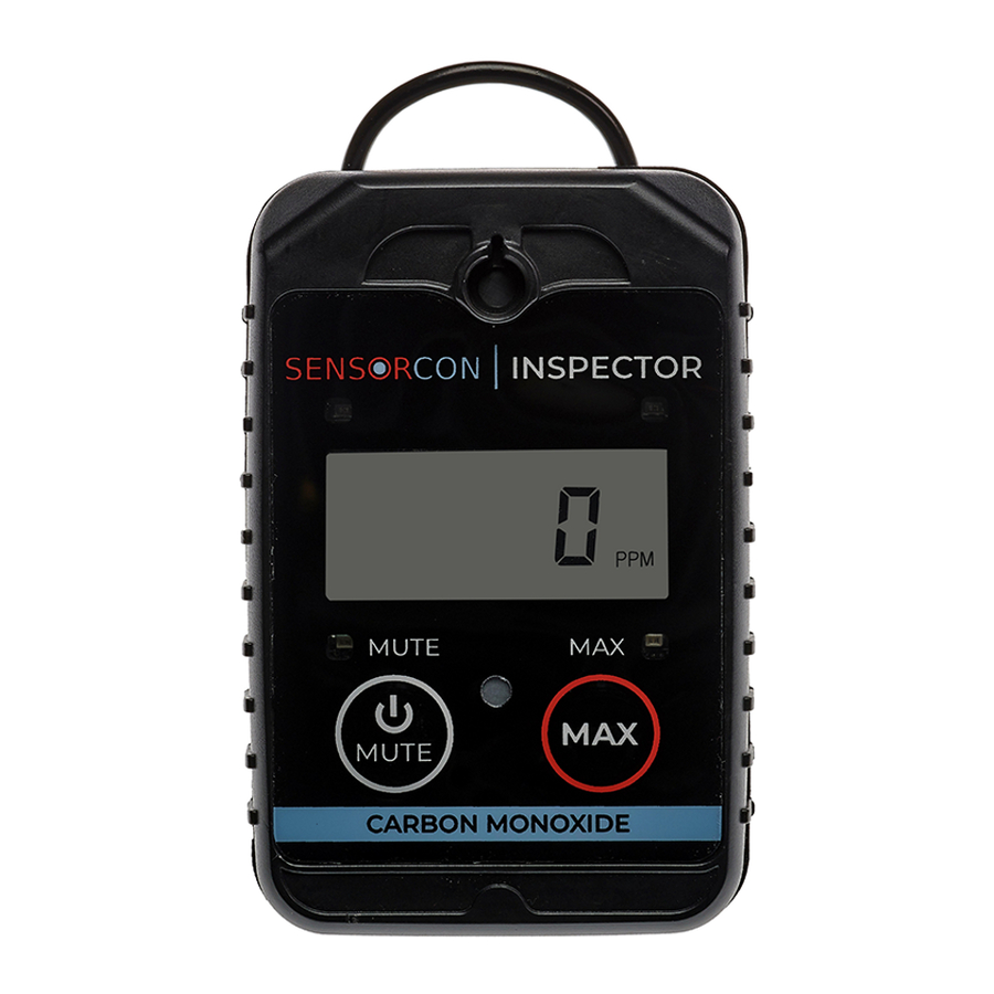 SENSORCON INSPECTOR - Carbon Monoxide And Hydrogen Sulfide Inspector Manual