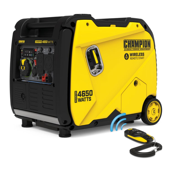 Champion 201155 Quick Start Manual
