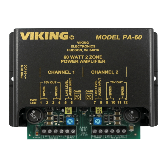 Viking PA-60 Product Manual