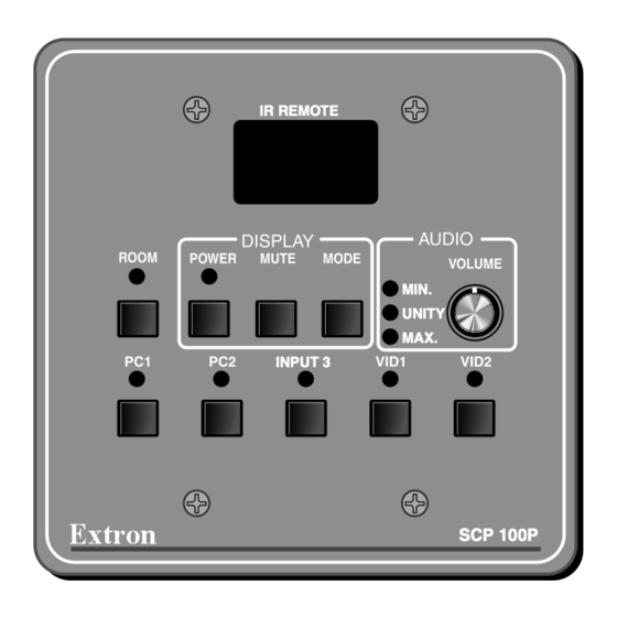Extron electronics SCP 100P User Manual