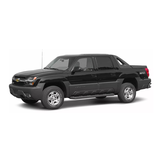 Chevrolet 2004 Avalanche Getting To Knowow