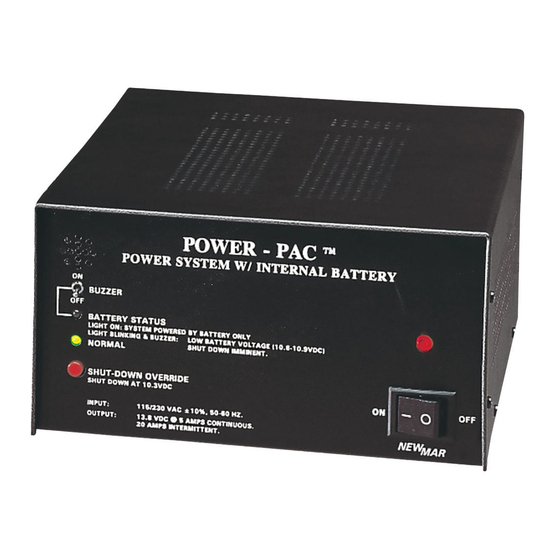 NewMar POWER-PAC Installation & Operation Manual