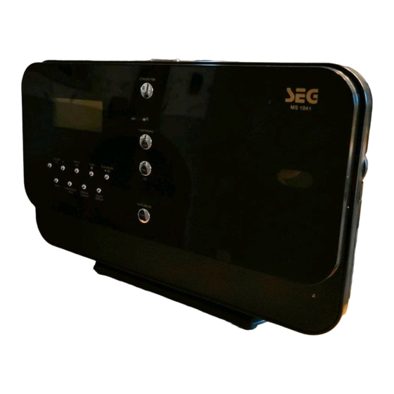 Seg MS 1041 Operating Instructions Manual
