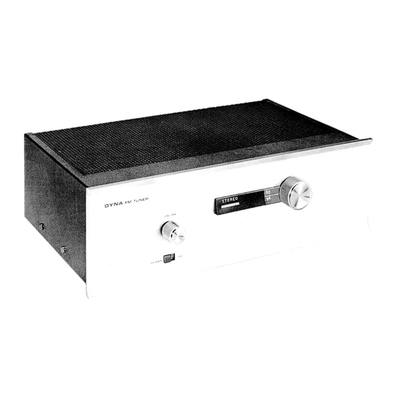 DYNACO FM-3 Instructions For Assembly Alignment Operation