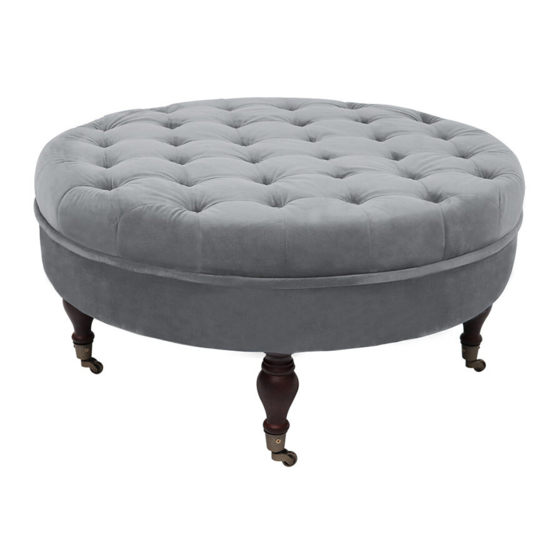 Abble Tufted Round Cocktail Ottoman 300540 Assembly Instruction