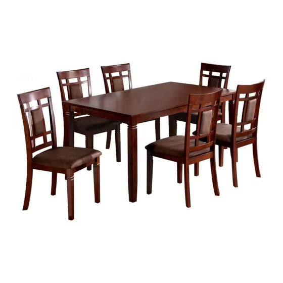 Furniture of America CM3930T-7PK Assembly Instructions Manual