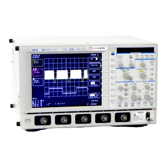 LeCroy WaveRunner LT224 Quick Reference Manual