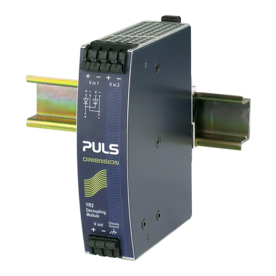 Puls YR2-DIODE Installation Manual