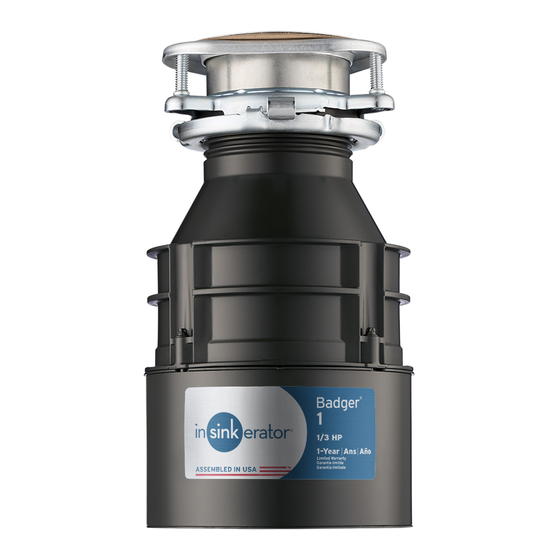 InSinkErator Badger1 Manual
