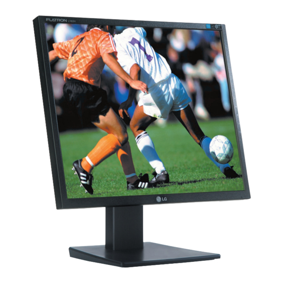 User Manuals: LG FLATRON L1952H LCD Monitor