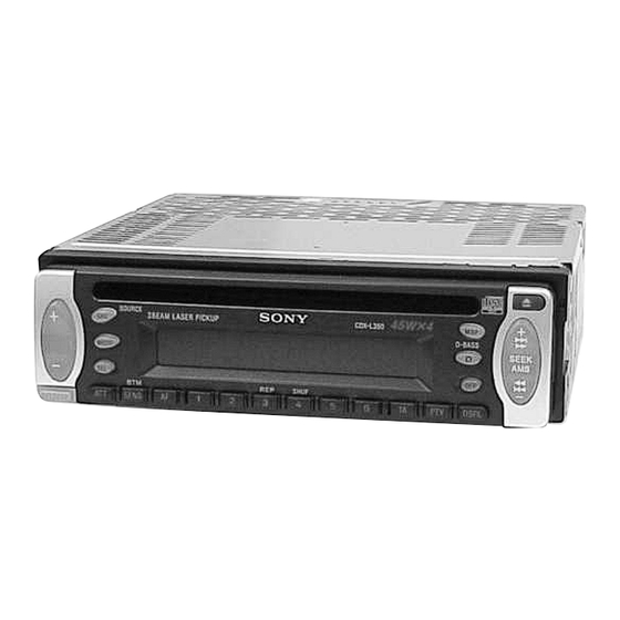 Sony CDX-L360 Service Manual