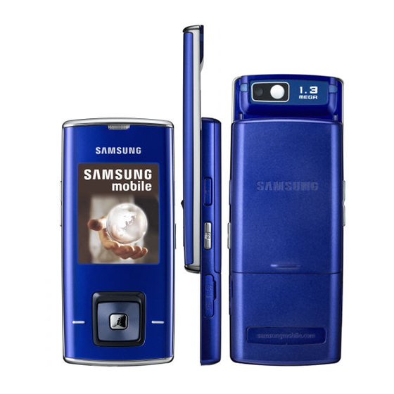 Samsung SGH-J600 Service Manual