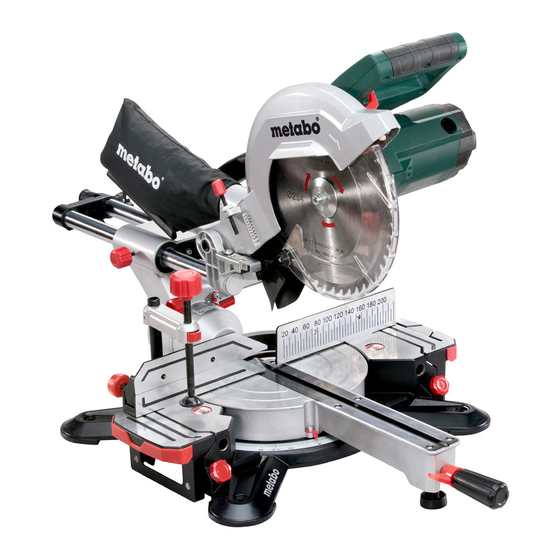 Metabo KGS 216 M Original Instructions Manual