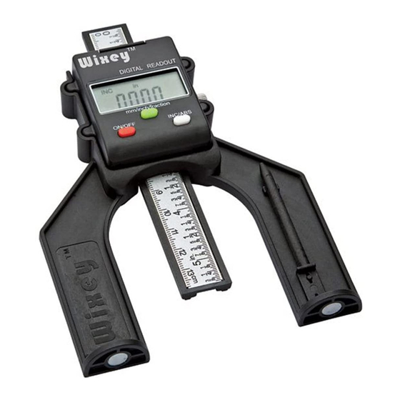 Wixey WR25 Instructions