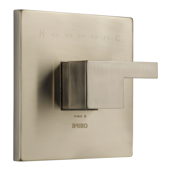 Brizo SENSORI Siderna Series Manual