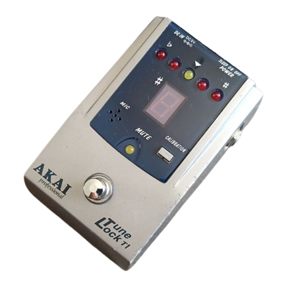 Akai Tune Lock T1 User Manual