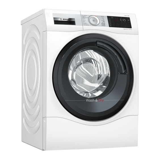 Bosch WDU8H540SN Instruction Manual