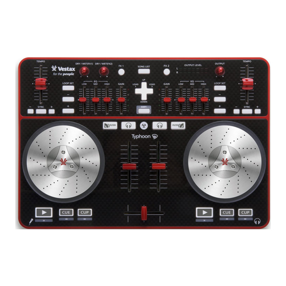 Vestax Typhoon Owner's Manual