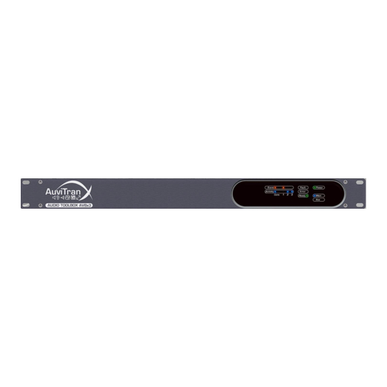 AuviTran Audio ToolBox AVBx3 Instruction Manual